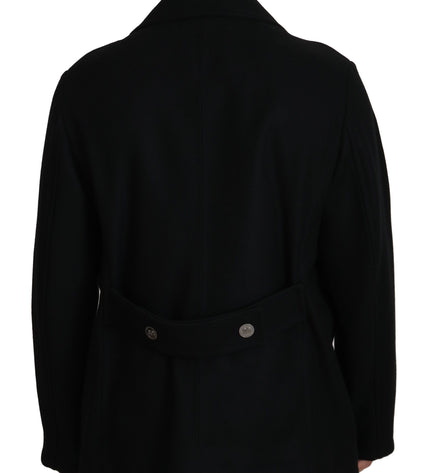 Dolce & Gabbana Elegant Double Breasted Wool Overcoat