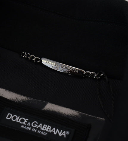 Dolce & Gabbana Elegant Double Breasted Wool Overcoat