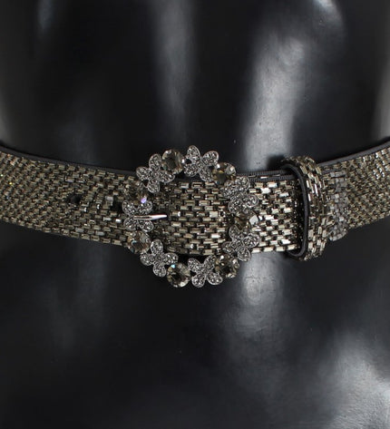 Dolce & Gabbana Embellished Sequined Wide Waist Belt