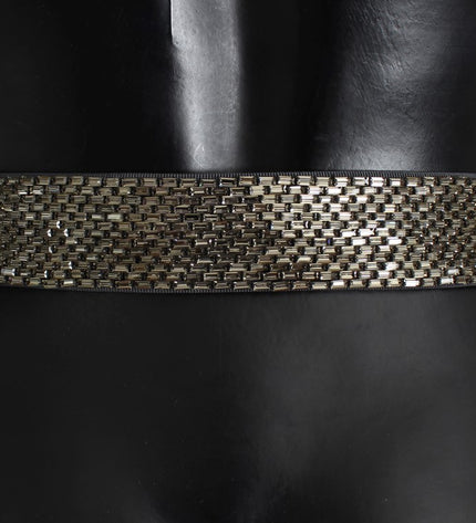 Dolce & Gabbana Embellished Sequined Wide Waist Belt