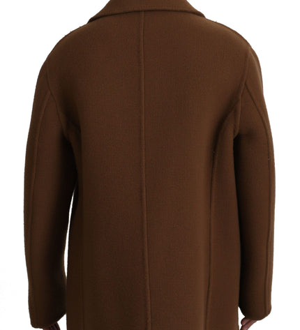 Dolce & Gabbana Elegant Double Breasted Brown Jacket