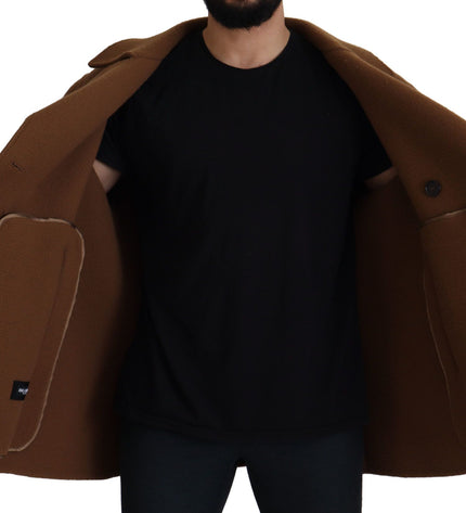 Dolce & Gabbana Elegant Double Breasted Brown Jacket