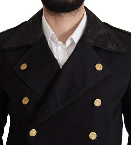 Dolce & Gabbana Elegant Black Double Breasted Jacket