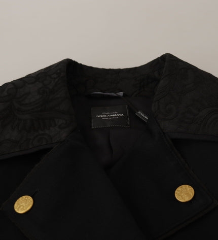 Dolce & Gabbana Elegant Black Double Breasted Jacket