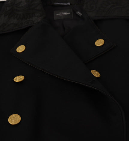 Dolce & Gabbana Elegant Black Double Breasted Jacket