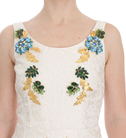 Dolce & Gabbana Elegant Floral Brocade Sheath Dress