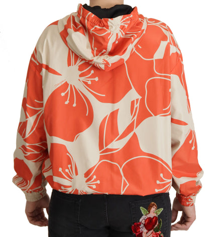 Dolce & Gabbana Elegant Floral Zip Hooded Sweater