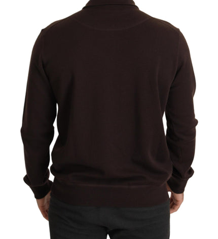 Dolce & Gabbana Elegant Cashmere Zippered Pullover Sweater