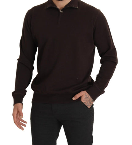 Dolce &amp; Gabbana Elegante maglione pullover con cerniera in cashmere