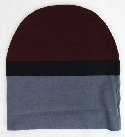 Gucci Unisex Burgundy Blue Wool Beanie Medium Knit Cap