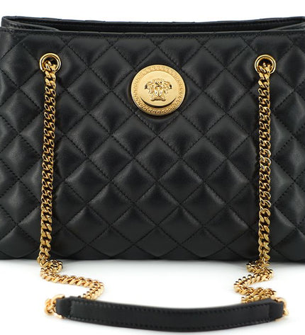 Borsa tote Versace elegante in nappa trapuntata