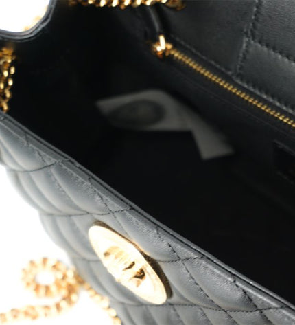 Versace Elegant Kapitone Nappa Deri Tote Çanta