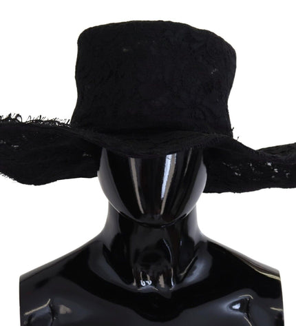 Dolce & Gabbana Elegant Black Top Hat - Timeless Fashion Statement