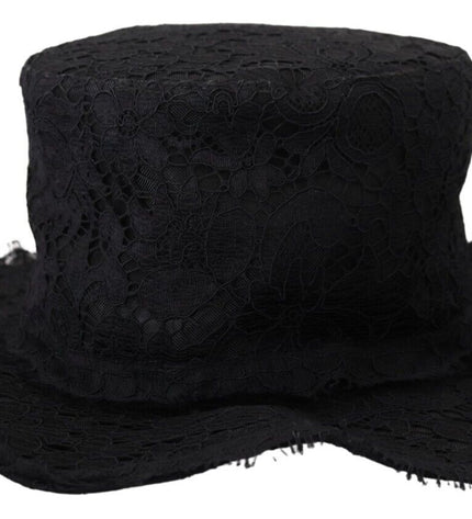 Dolce & Gabbana Elegant Black Top Hat - Timeless Fashion Statement