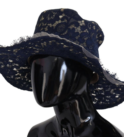 Dolce & Gabbana Elegant Wide Brim Blue Hat