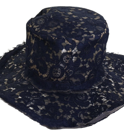 Dolce &amp; Gabbana Cappello Elegante a Tesa Larga Blu