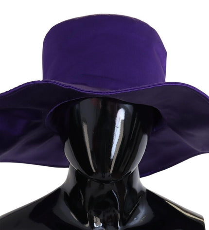 Dolce & Gabbana Elegant Purple Silk Top Hat