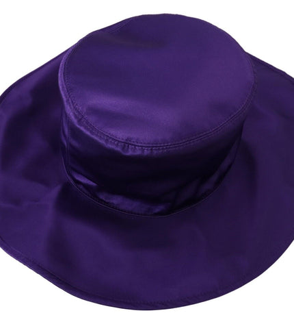 Dolce & Gabbana Elegant Purple Silk Top Hat