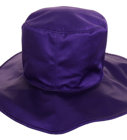 Dolce &amp; Gabbana Elegante Cappello a Cilindro in Seta Viola