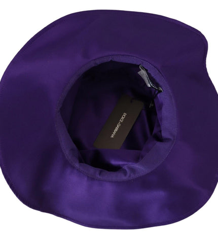 Dolce & Gabbana Elegant Purple Silk Top Hat