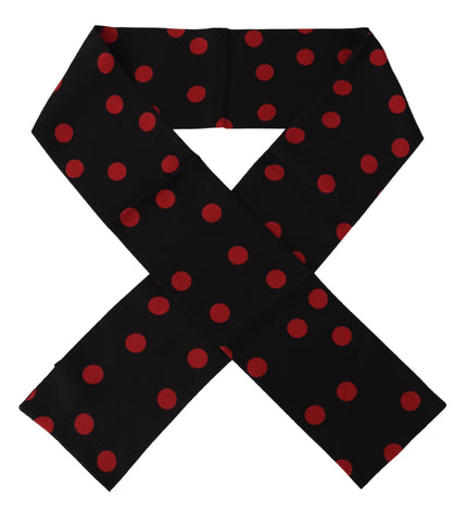 Dolce & Gabbana Elegant Silk Polka Dot Men's Scarf