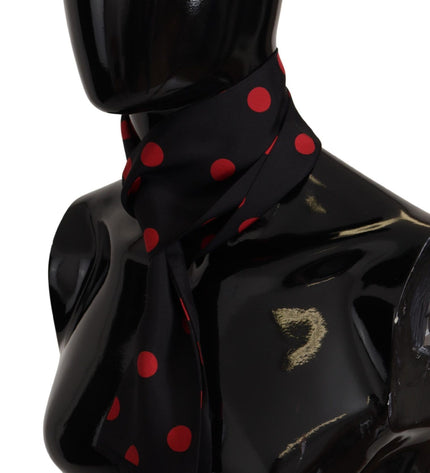 Dolce & Gabbana Elegant Silk Polka Dot Men's Scarf