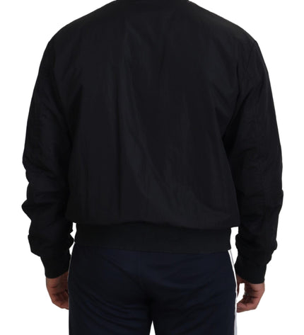 Dolce & Gabbana Elegant Black Bomber Jacket