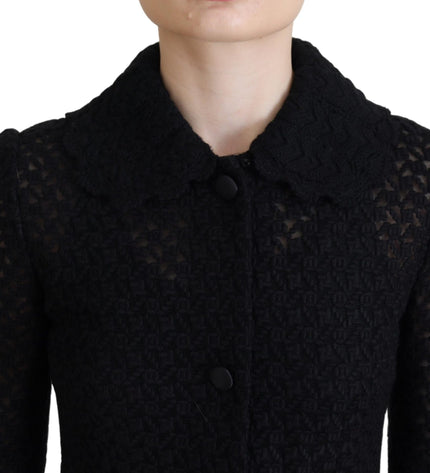 Dolce & Gabbana Classic Button Down Knitted Long Jacket