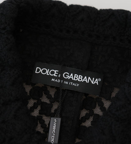 Dolce & Gabbana Classic Button Down Knitted Long Jacket