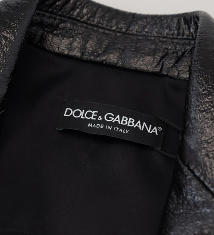 Dolce &amp; Gabbana Zarif Kısa Siyah Tasarım Ceket