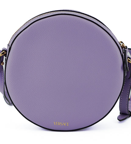 Versace Elegant Purple Round Shoulder Bag