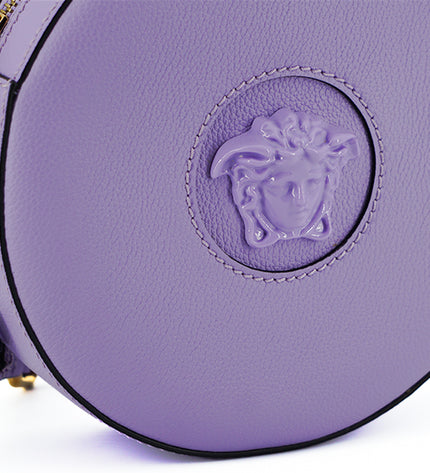 Versace Elegant Purple Round Shoulder Bag