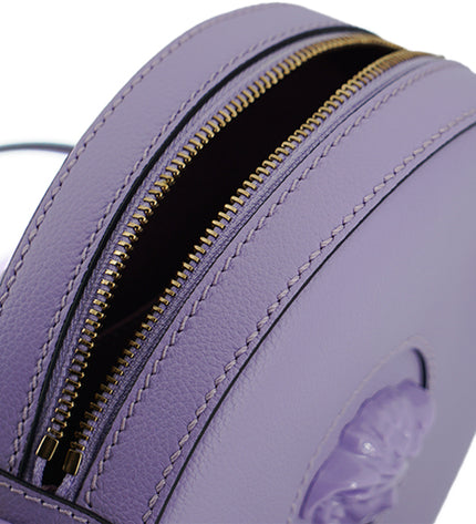 Versace Elegant Purple Round Shoulder Bag