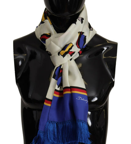 Dolce & Gabbana Multicolor Silk Men's Scarf Wrap