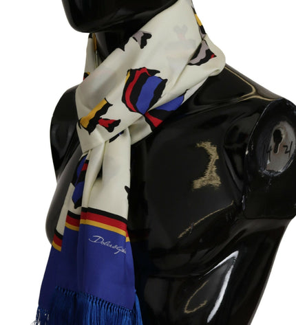 Dolce & Gabbana Multicolor Silk Men's Scarf Wrap