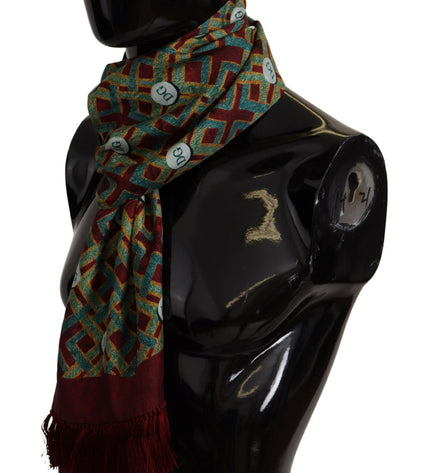 Dolce & Gabbana Elegant Multicolor Silk Men's Scarf Wrap