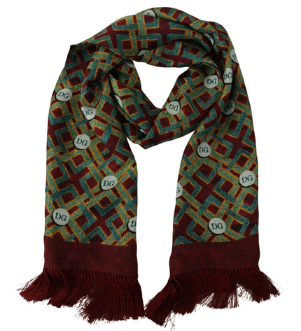 Dolce & Gabbana Elegant Multicolor Silk Men's Scarf Wrap