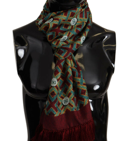 Dolce & Gabbana Elegant Multicolor Silk Men's Scarf Wrap