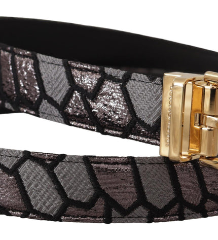 Dolce & Gabbana Multicolor Leather Statement Belt