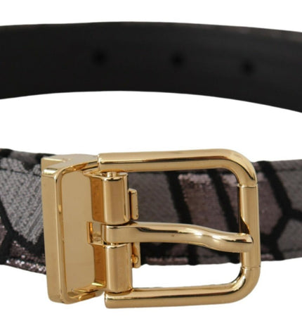 Dolce & Gabbana Multicolor Leather Statement Belt