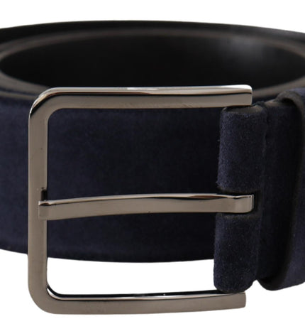 Dolce & Gabbana Navy Elegance Velvet Leather Belt