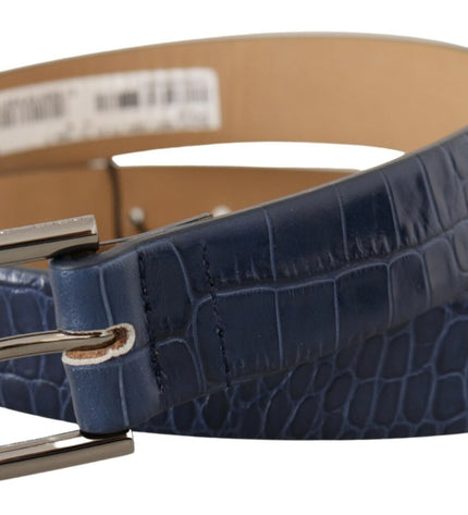 Dolce & Gabbana Elegant Genuine Crocodile Leather Belt