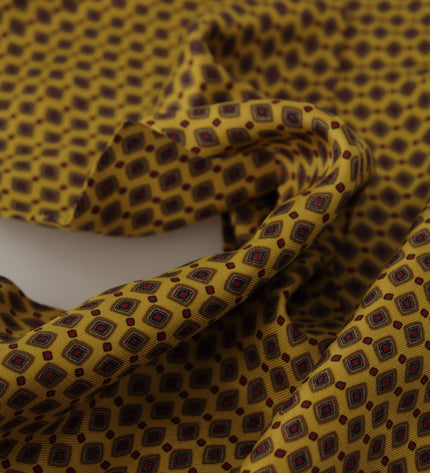 Dolce & Gabbana Elegant Yellow Silk Men's Scarf