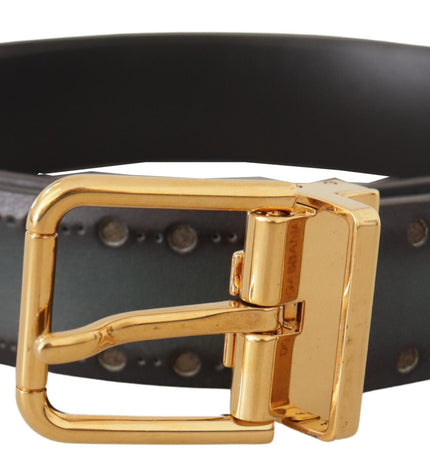 Dolce & Gabbana Emerald Elegance Leather Belt