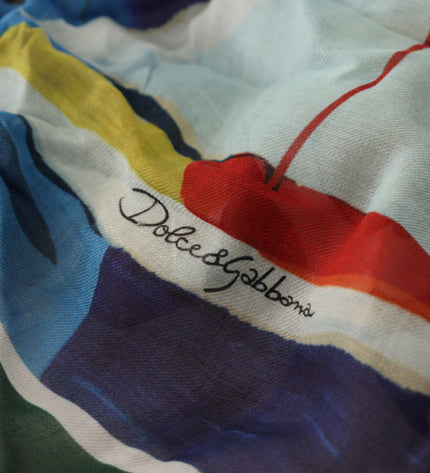 Dolce & Gabbana Elegant Multicolor Silk Blend Square Scarf