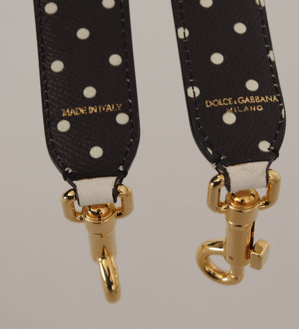 Dolce & Gabbana Elegant White Leather Shoulder Strap Accessory