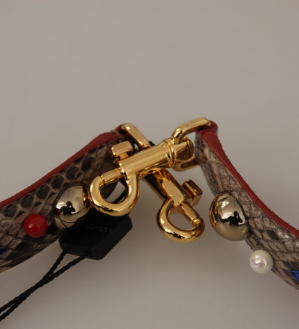 Dolce & Gabbana Elegant Python Leather Shoulder Strap