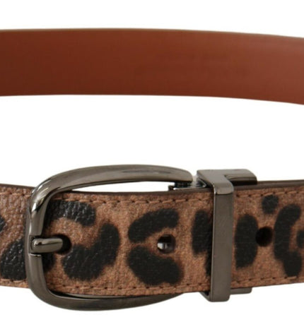 Dolce & Gabbana Elegant Engraved Leather Belt - Timeless Style