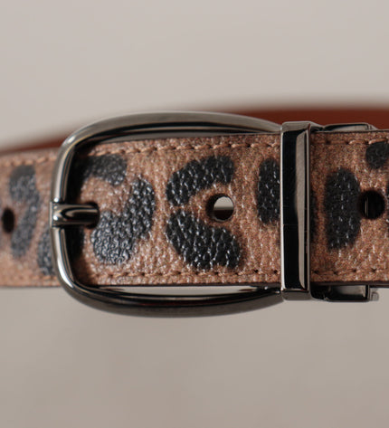 Dolce & Gabbana Elegant Engraved Leather Belt - Timeless Style