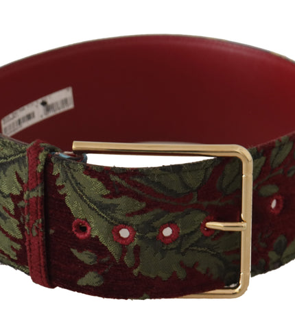 Dolce & Gabbana Engraved Logo Multicolor Leather Belt